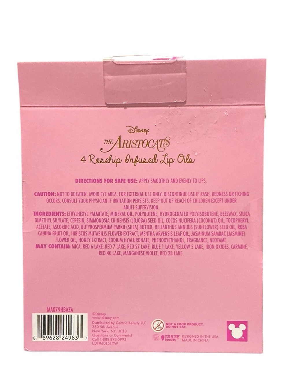 DISNEY The Aristocats Rosehip Lip Oil Set NEW - Picture 3 of 4